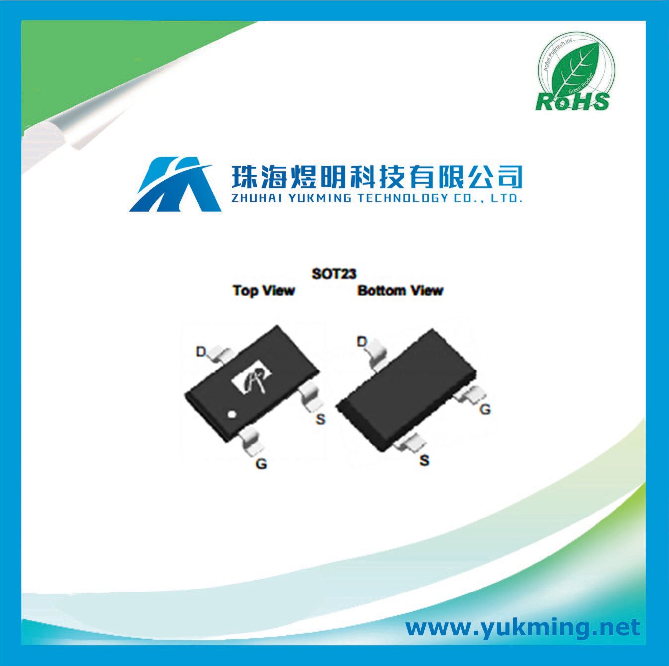 Transistor of 30V P-Channel Mosfet Ao3407A Electronic Component