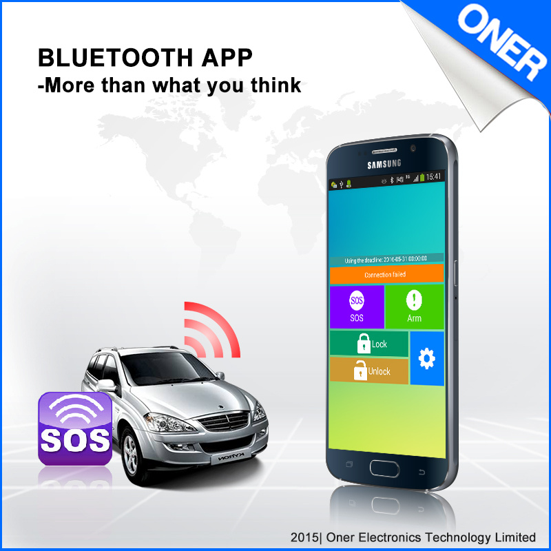 Arm/Disarm Setting and Control by Auto GPS Tracking Device and Bluetooth Receiver