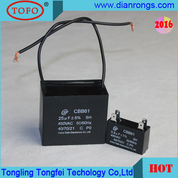 Cbb61 AC Motor Capacitor for Luxury Ceiling Fan