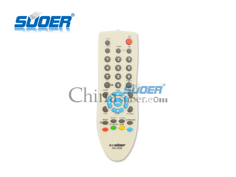 Suoer Factory Price TV Remote Control LCD TV Remote Control Universal Remote Control (RM-580B)