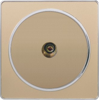 British Standard Golden One TV Socket Flat