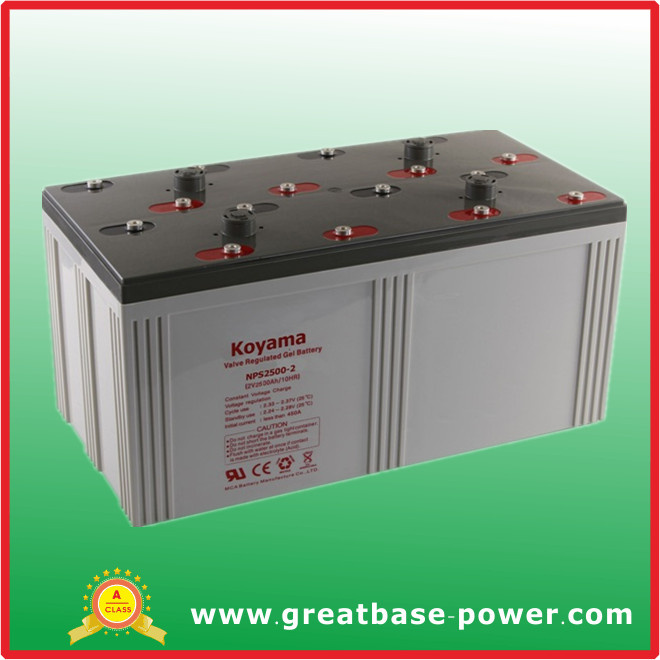 2V Solar Power Batteries Deep Cycle Gel Battery 2500