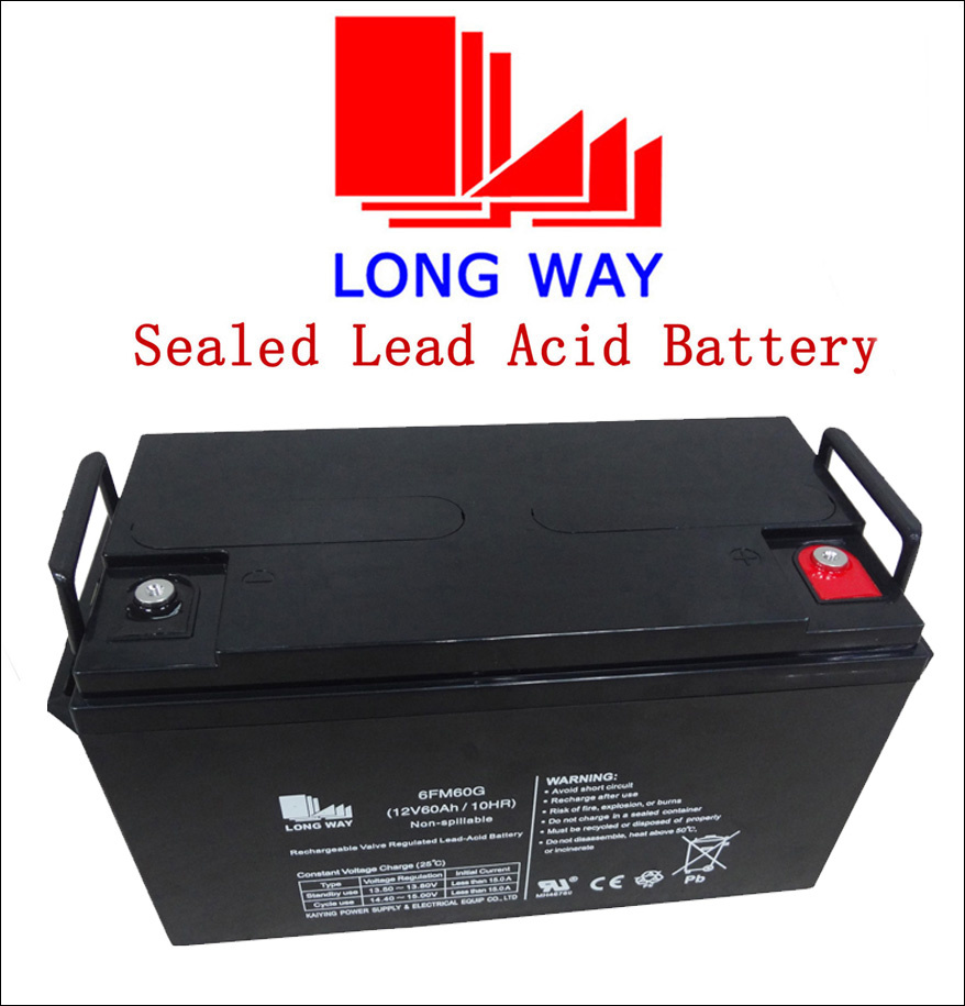 6FM60 Medium-Size Lead Acid Chargeable Battery for Solar Tracking System