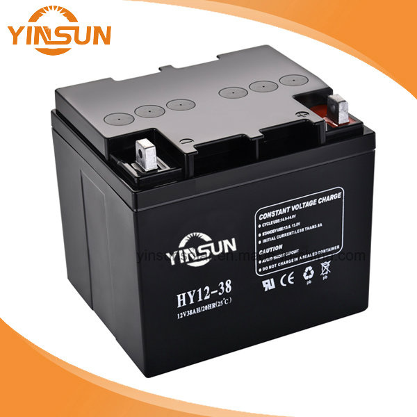 12V 38ah Black Sealed Lead Acid Battery