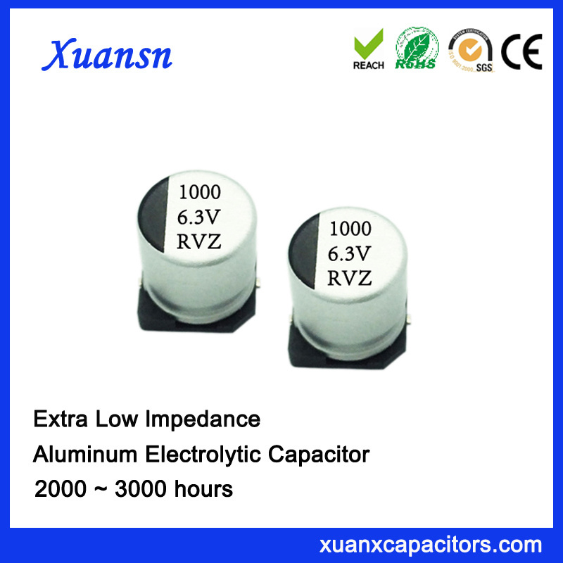 1000UF 6.3V Low Impedance Chip SMD 105c Electrolytic Capacitor