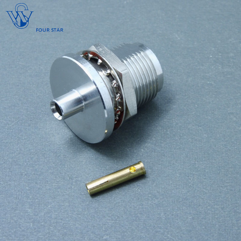 Female Bulkhead RF Coaxial N Connector for Rg402 Cable