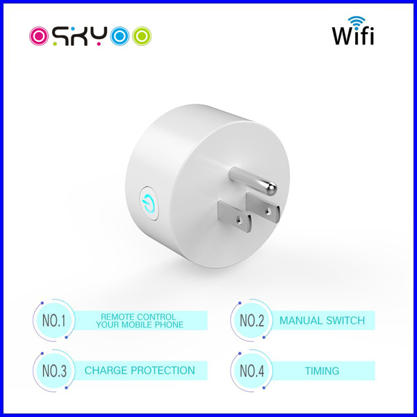 APP Remotely Control Smart Plug WiFi Wireless Mini Power Wall Socket