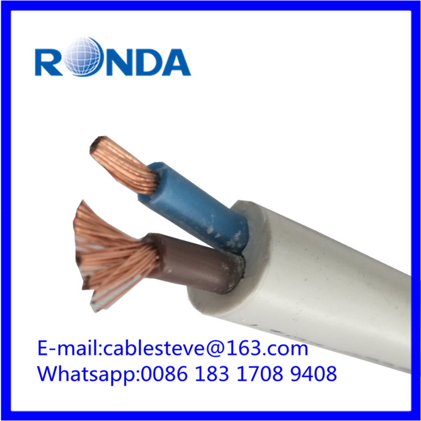 PVC flexible electrical wire cable 2X1.5 sqmm