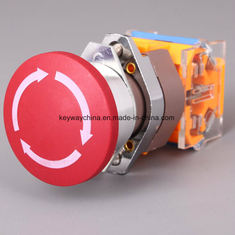 Keyway Brand Emergency Push Button Switch with Drilling 22mm