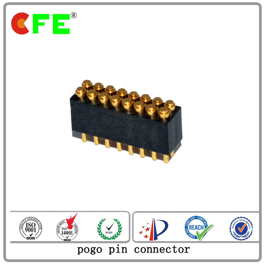 Spring Loaded Power Contacts with Housing