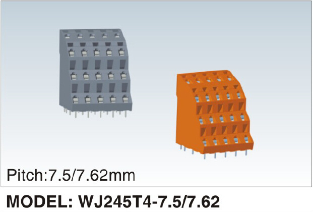 New Developing Mcs Terminal Block (WJ245T4-7.5/7.62mm)
