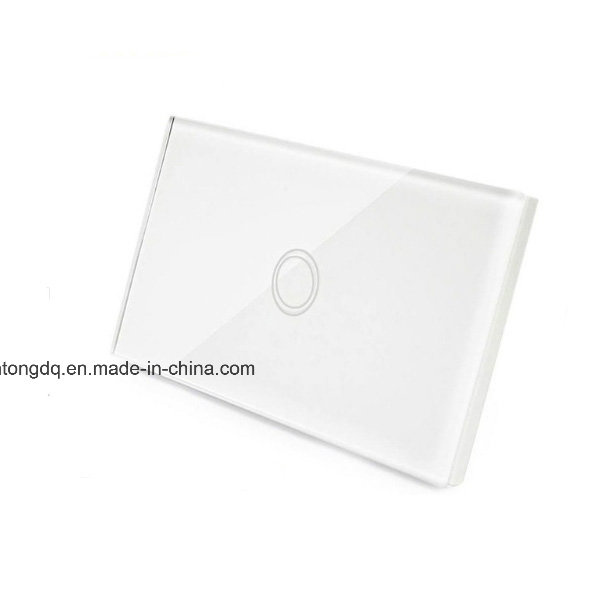 Us/Au Wall Touch on/off Switch Wall Light Interruptor Switch 1 Gang 1 Way Waterproof Glass Panels Switch