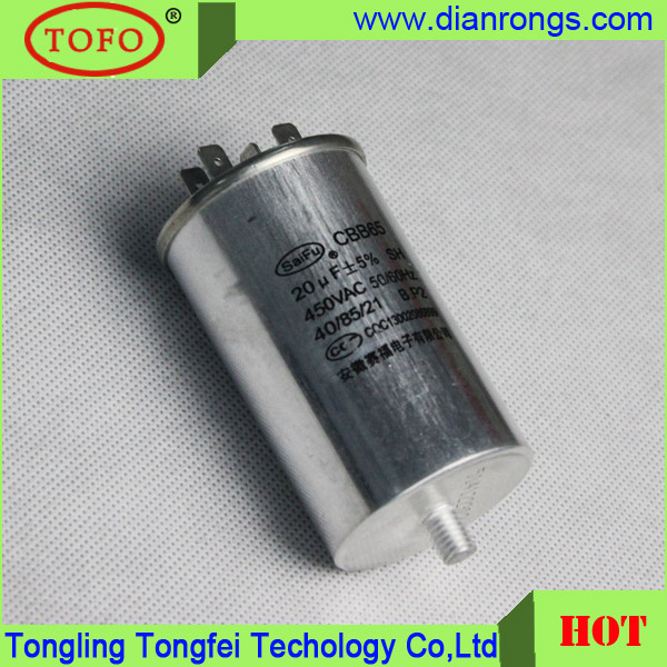 Motor Running Capacitor with Terminals