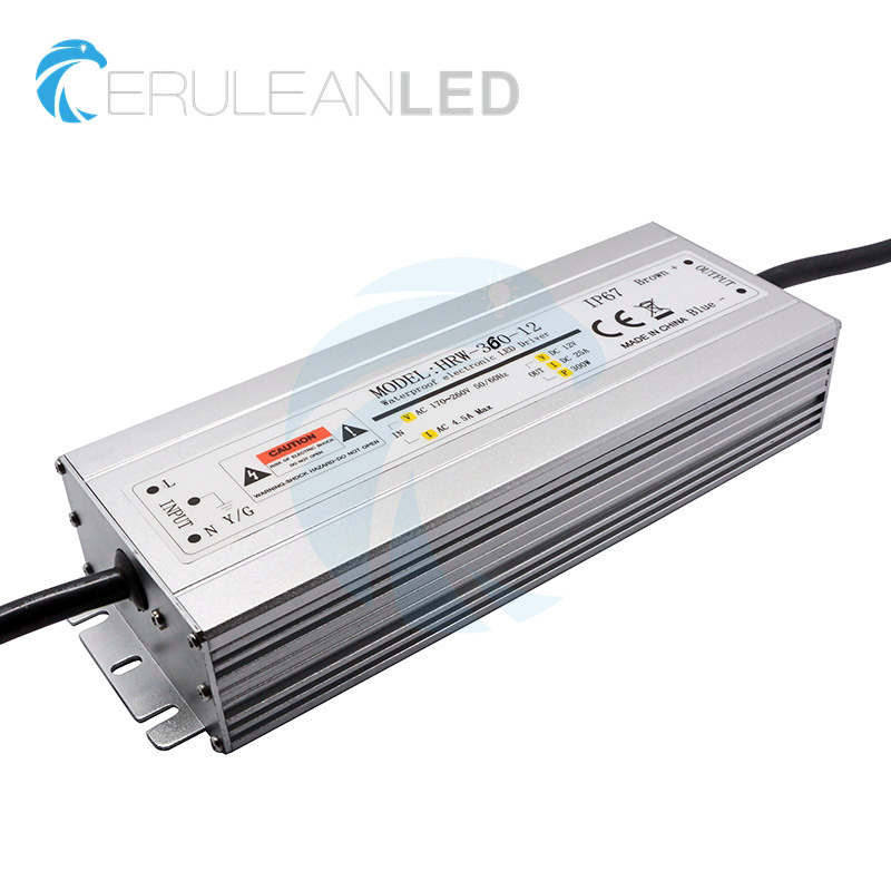 12V 24V Output 360W IP67 Waterproof LED Power Supply