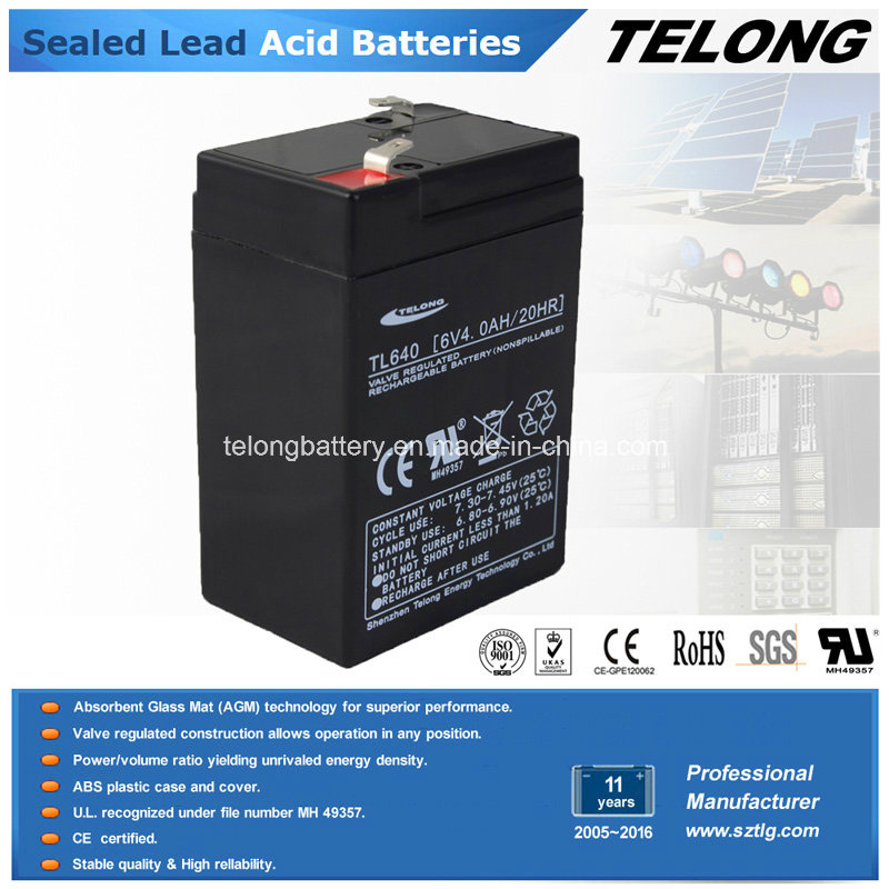 6V 4ah Lead Acid Battery UPS Battery Solar Power Battery