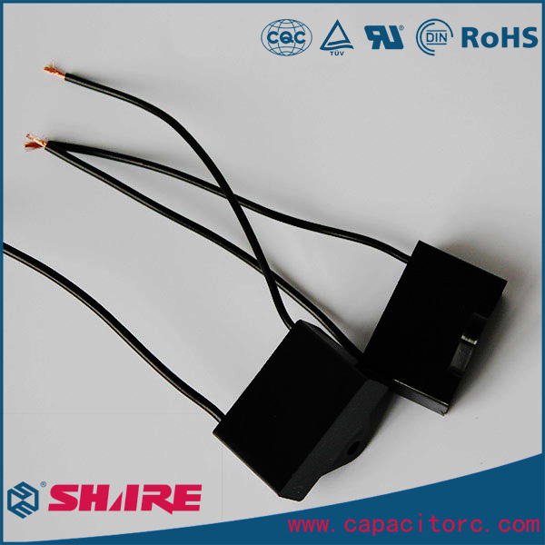 Cbb61 Fan Capacitor with Pin Cbb61 Box Square Capacitors 350VAC and 450VAC