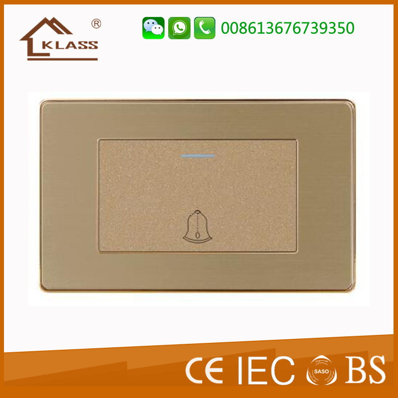 High Quality Golden Color Door Bell Switch