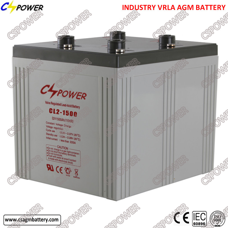 Solar Battery Cspower Solar Deep Cycle Battery 2V 1500ah Cl2-1500