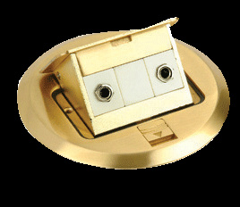 Floor TV Socket, Double TV Socket