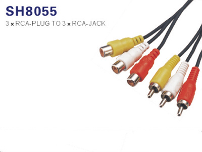 Audio 3RCA to 3RCA Cable with RoHS Compliant