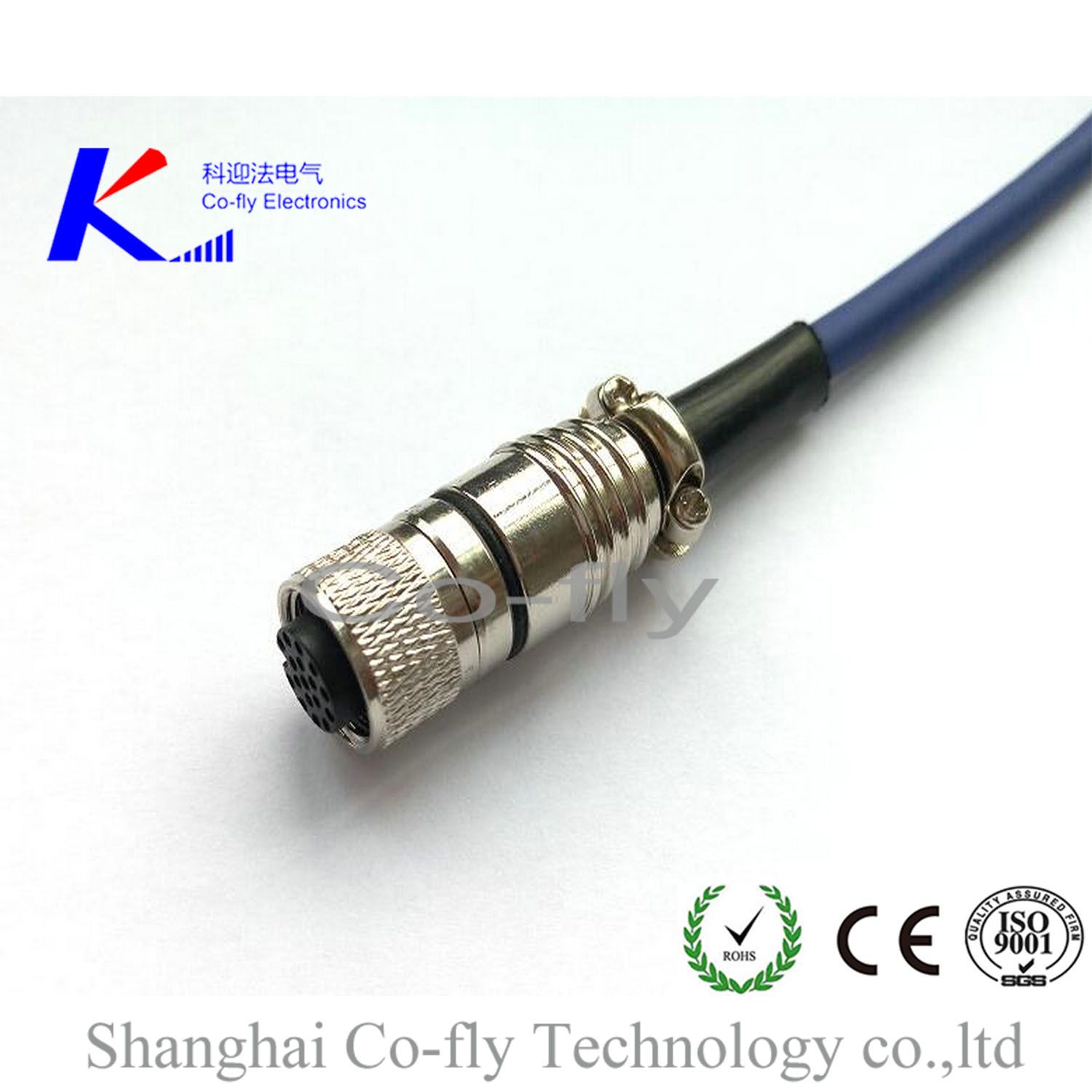 M12 Straight Shielding Metal Cable Circular Connector