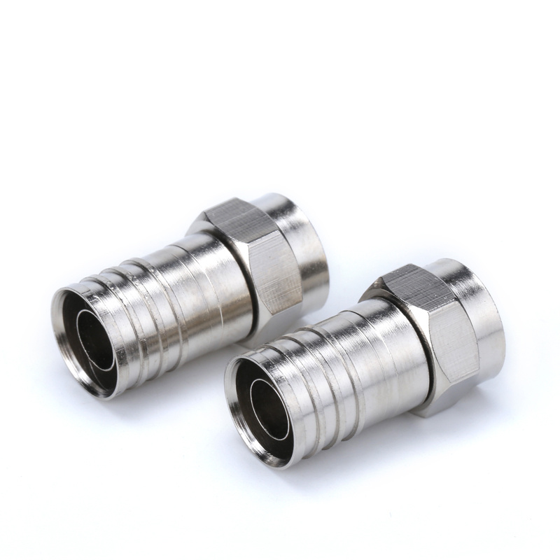 RG6 F Type Crimp Connector RF Coaxial Cable