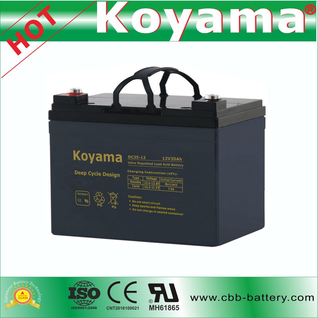 Deep Cycle Battery 12V 35ah for Renewable Energy Systems DC35-12