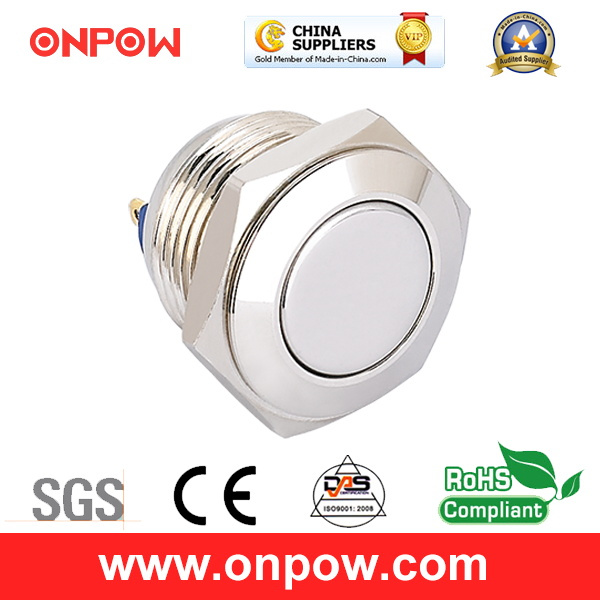 Onpow 16mm Metal Push Button Switch (GQ16F-10/J/N, CE, CCC, RoHS)
