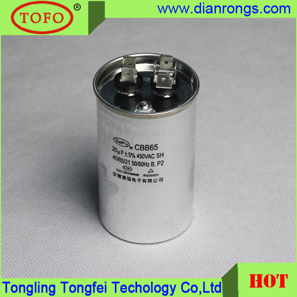 Cbb65 Polypropylene Film Capacitor for Air Conditioner