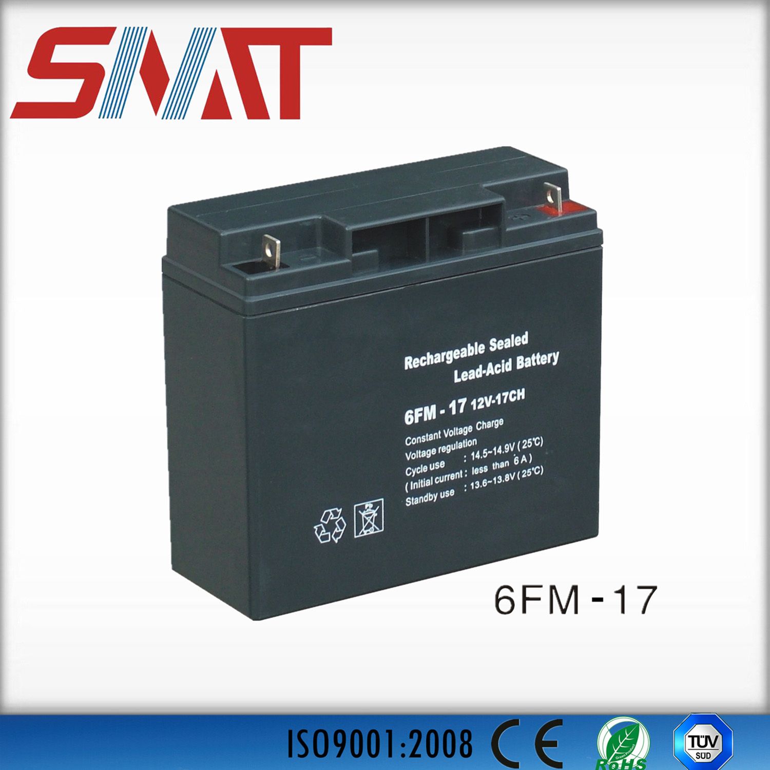 17ah Lead-Acid Battery for Solar Power System