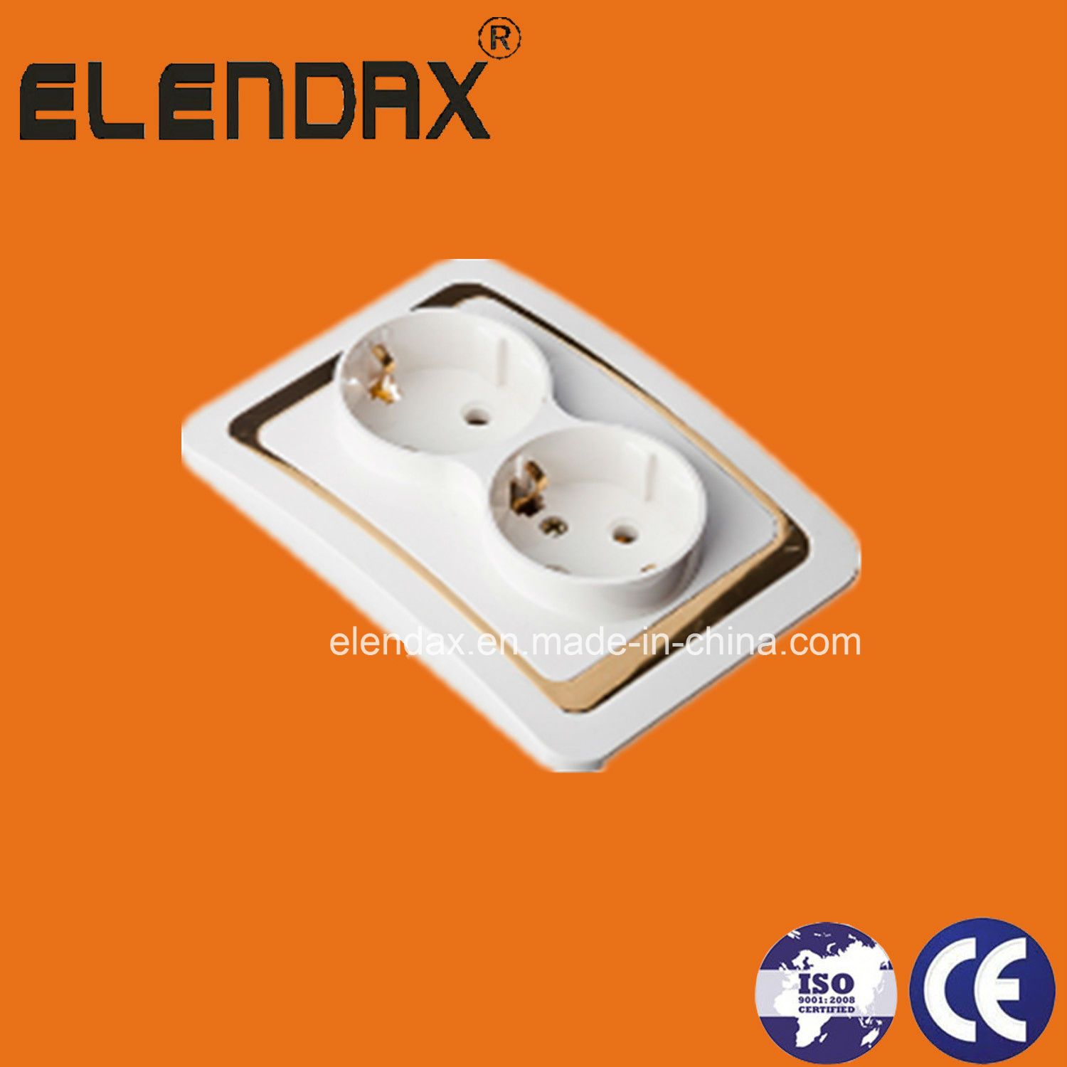European Schuko Socket Outlet Double