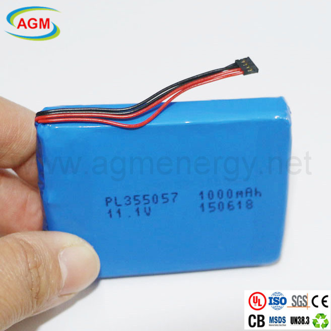 Real Capacity Pl355057 1000mAh 11.1V Rechargeable Battery Pack