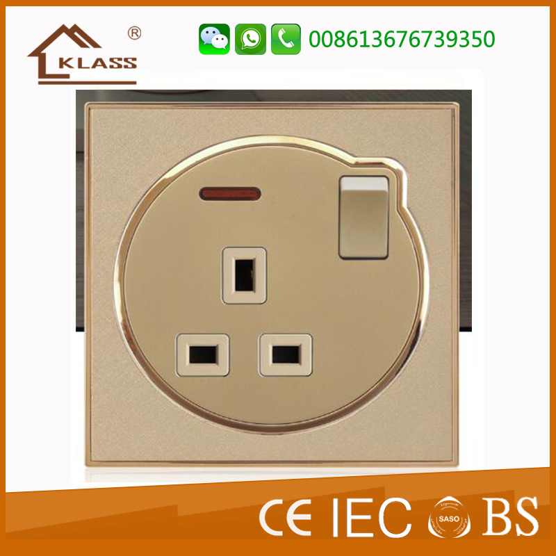 Wall Socket Switches 13A UK Wall Switch Socket 86*86mm