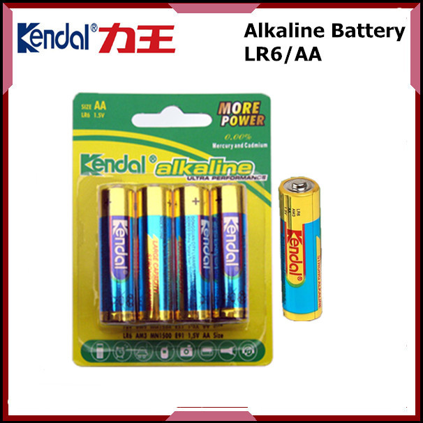 1.5V Blister Batteries Alkaline Cell Lr6 Battery AA