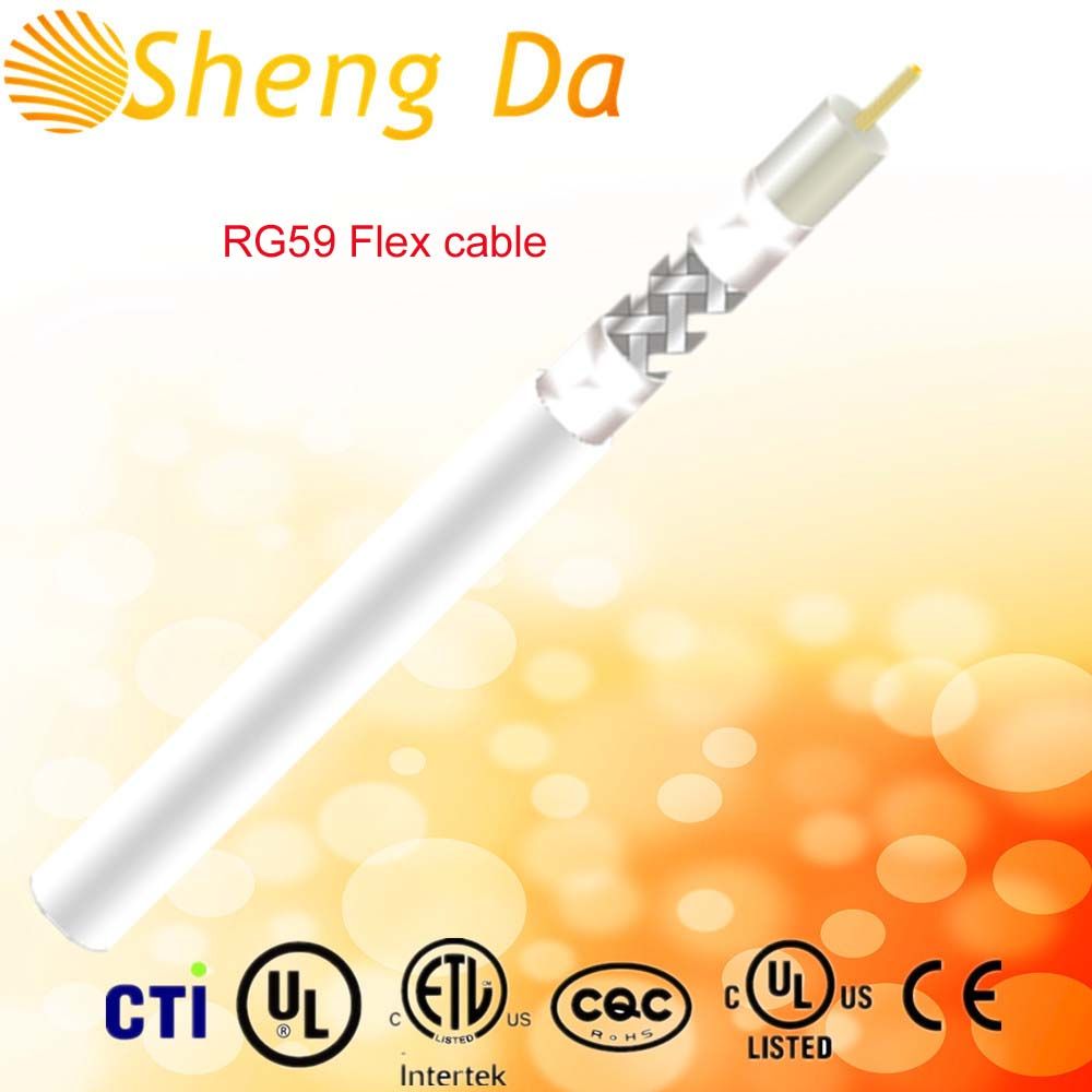 Flex Cable Rg59 for HDTV Best Quality and Price