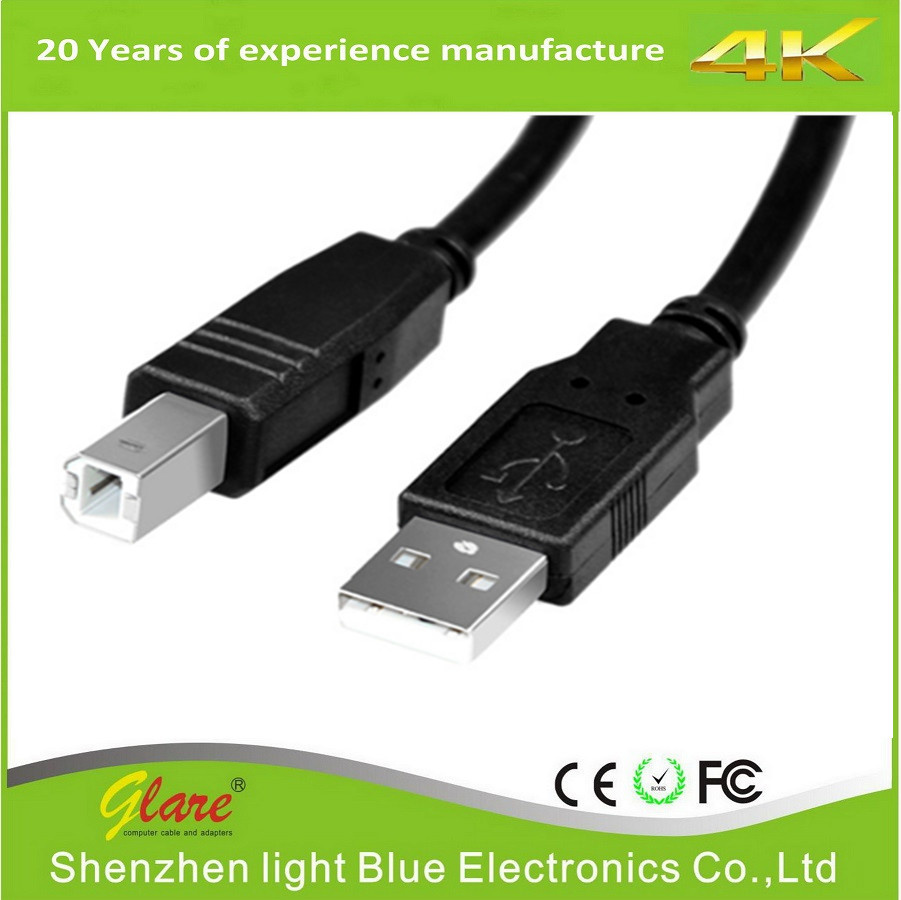 USB Type B Cable for Printers Scanners POS Machines