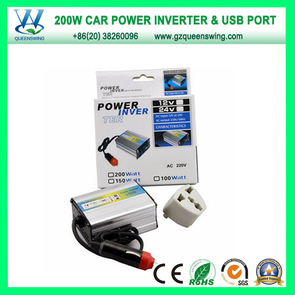 200W USB Power Inverters DC AC Converter (QW-200MUSB)