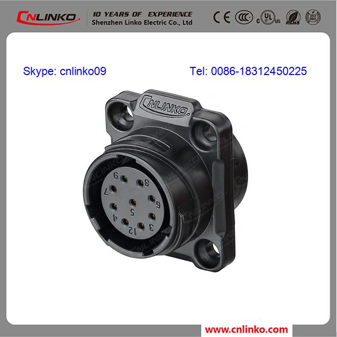 China Cnlinko Female 5pin Circular Connector 1/4 Bayonet Locking Connecotor