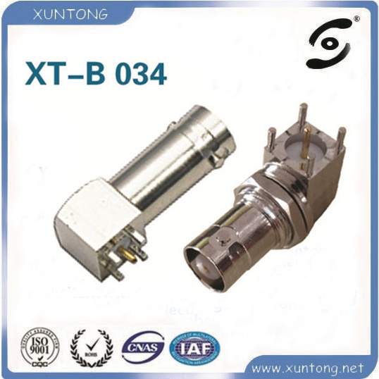 Right Angle BNC Male to Female Adaptor Connector