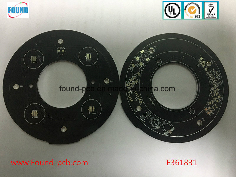HDI PCB Small LED PCB Board with Black Soldermask