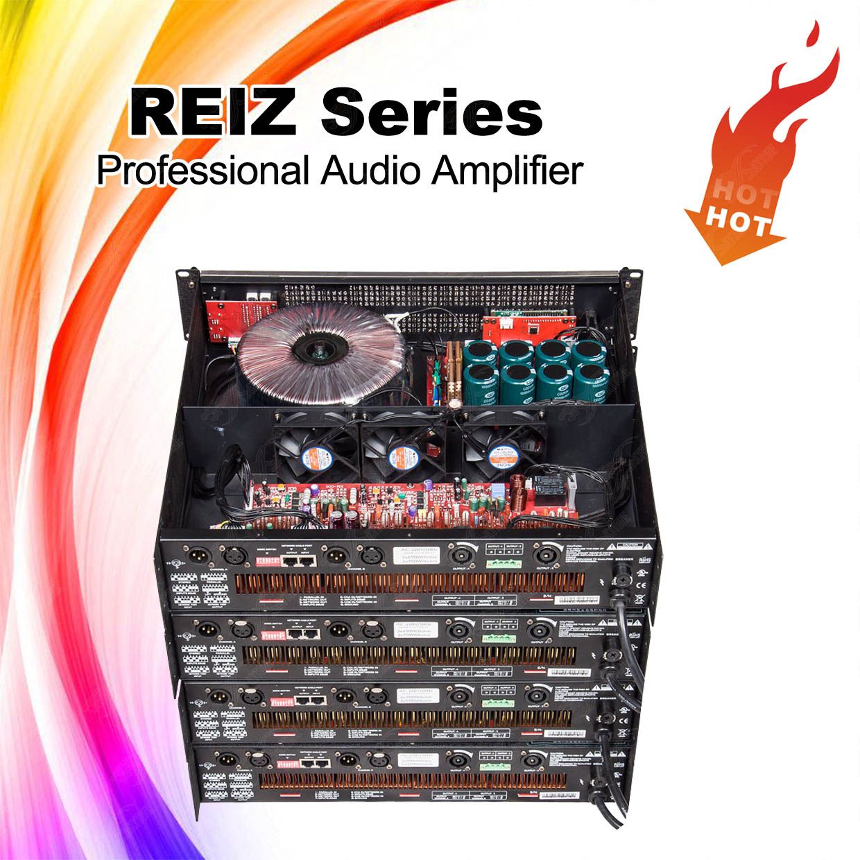 Skytone New Designed Reiz850 2 Channel Light Power Amplifier