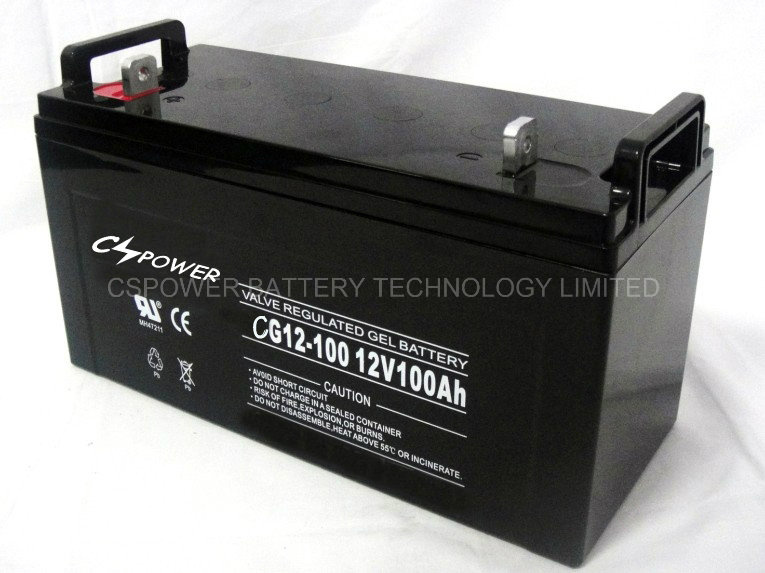 Gel Battery Long Cycle Life Battery for Solar System-12V100ah