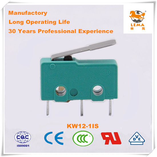 Lema Green Straight PCB Quick Connect Terminal Kw12-1is Micro Switch