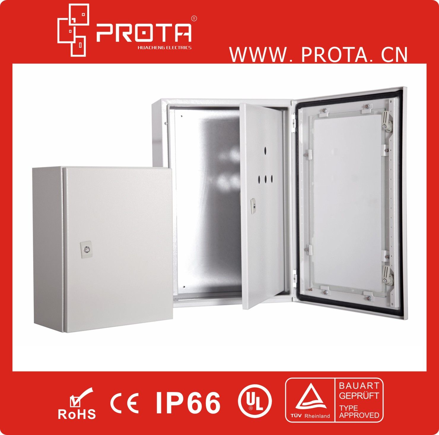 Plexiglass&Inner Door Wall Mount Distribution Box Ik10 IP66