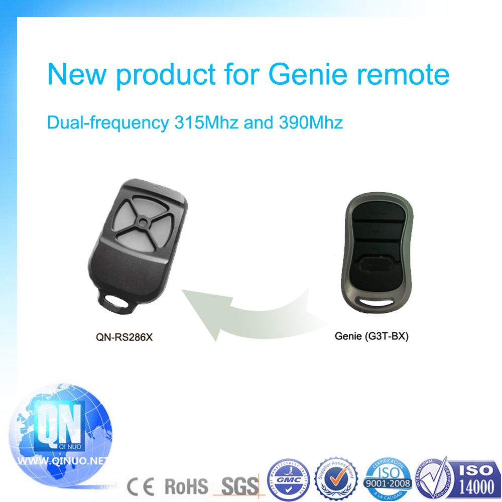 Compatible with Genie RF Rolling Code Garage Remote Control Qn-RS286X
