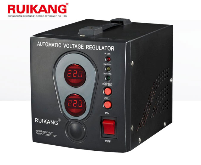 1500va Relay Type Regulator with Single Phase
