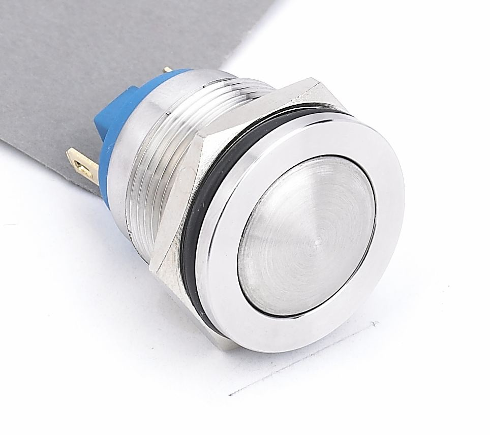 19mm Hyperplane Domed Metal Push Button Switch