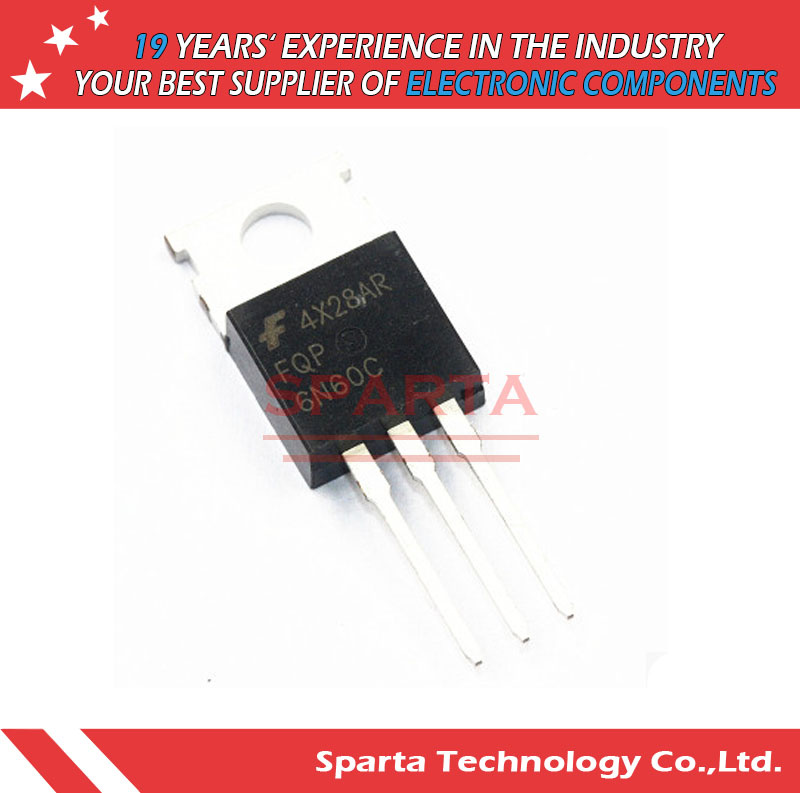 Fqp6n60c 6n60 to-220-3 Integrated Circuit Transistor