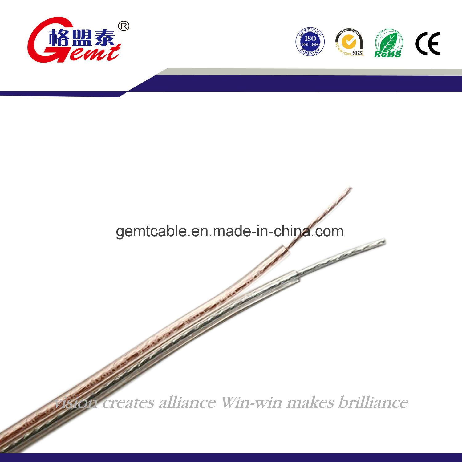Tinned Copper Bare Copper or CCA Audio Cable Speaker Cable