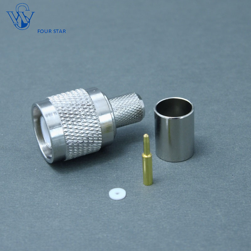 RF Coaxial Male Crimp TNC Plug Connector for LMR300 Cable